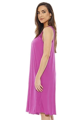 1541B-Purple-L Just Love Nightgown / Women Sleepwear / Sleep Dress,Bright Purple,Large