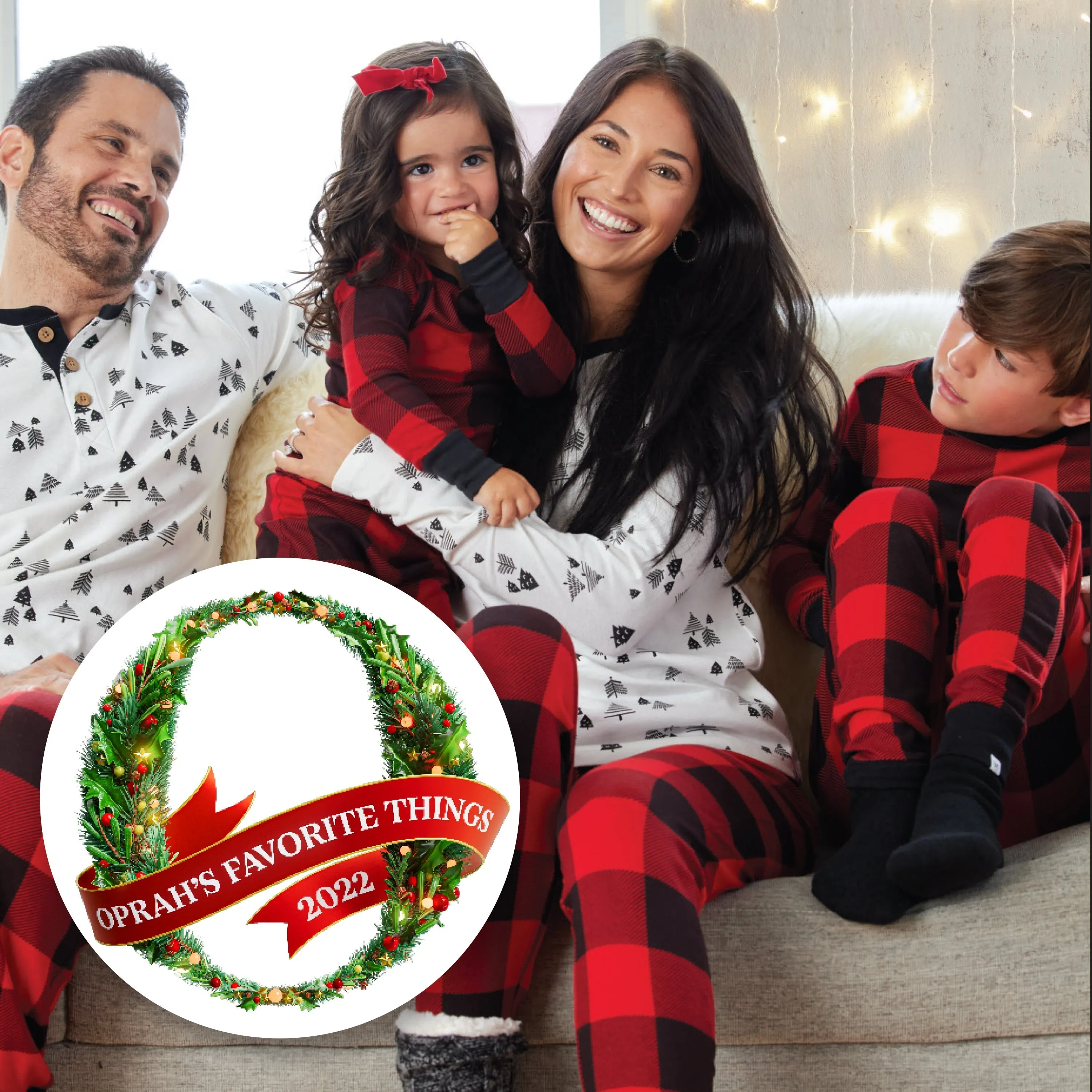 2-Pack Organic Cotton Holiday Snug-Fit Footed Pajamas