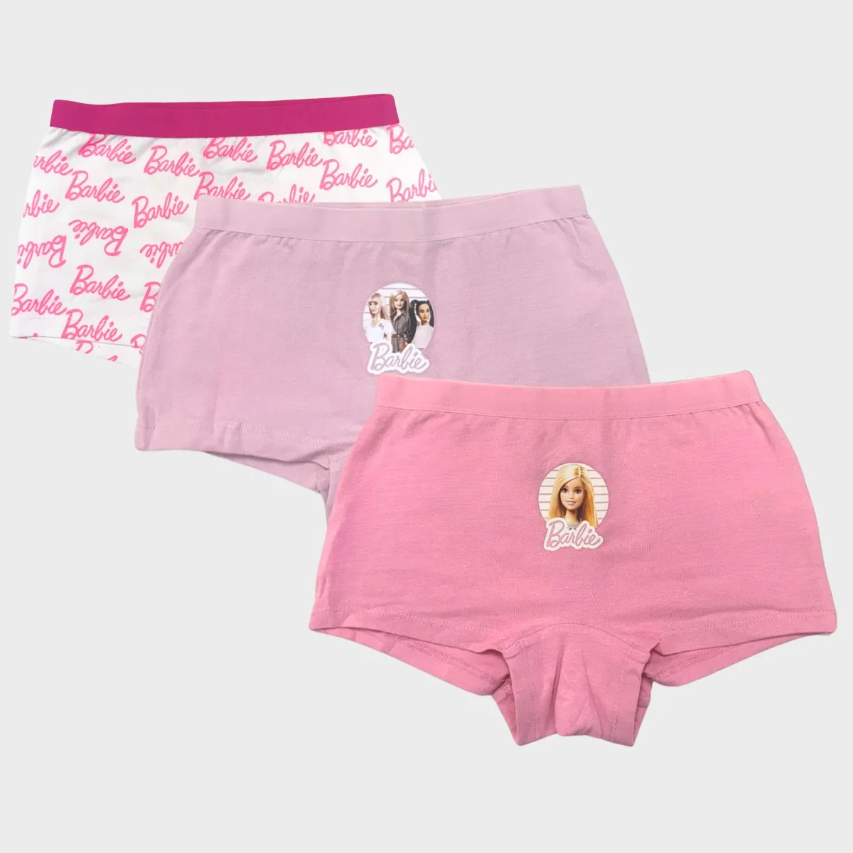 3-Pack Comfort Fit Barbie Boys Boxer Briefs