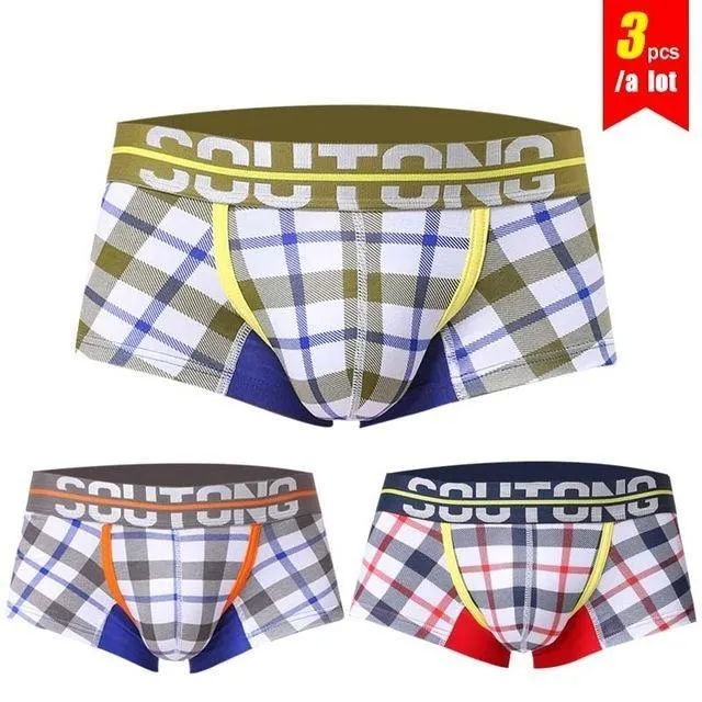 3 Pieces' and 'Lot of Men's Shorts Boxers Cotton Spandex Plaid Underwear