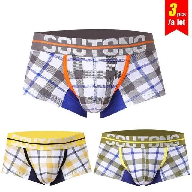 3 Pieces' and 'Lot of Men's Shorts Boxers Cotton Spandex Plaid Underwear