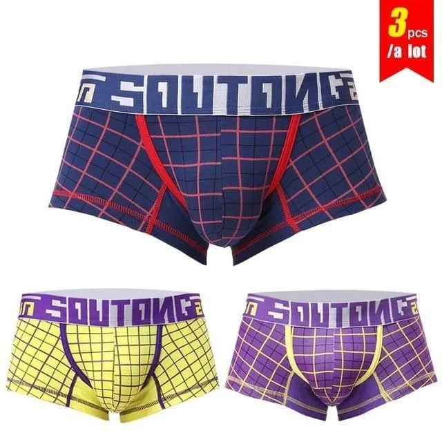 3 Pieces' and 'Lot of Men's Shorts Boxers Cotton Spandex Plaid Underwear