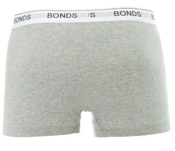 3 x Mens Bonds Guyfront Trunks Underwear Undies Grey Marle