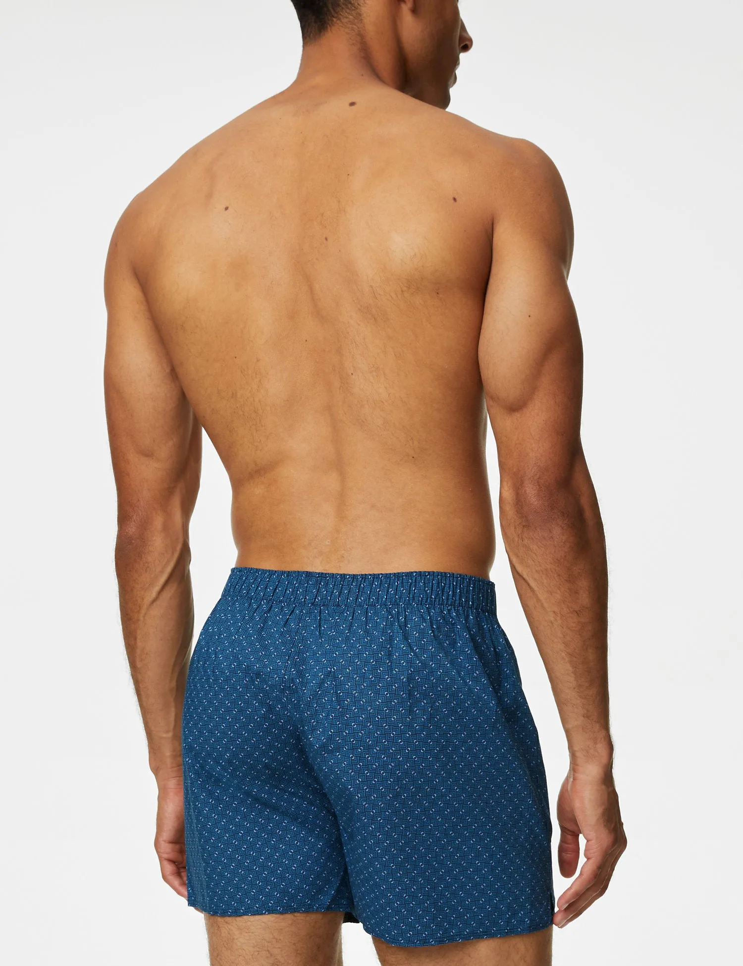 3pk Supima Cotton rich Geometric Boxers