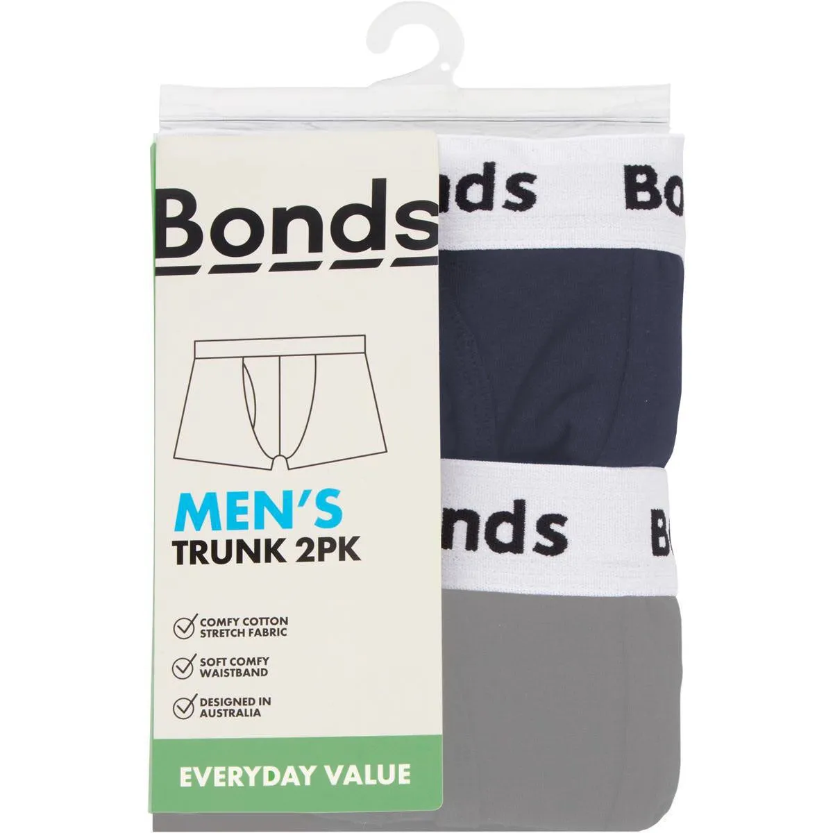 4 x Bonds Everyday Trunks Mens Underwear Assorted Shorts Briefs Jocks