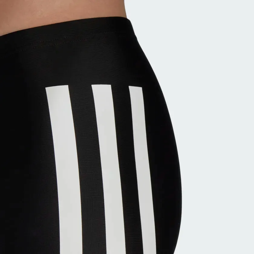 Adidas Bold 3 Stripes Swim Boxers - Black / White