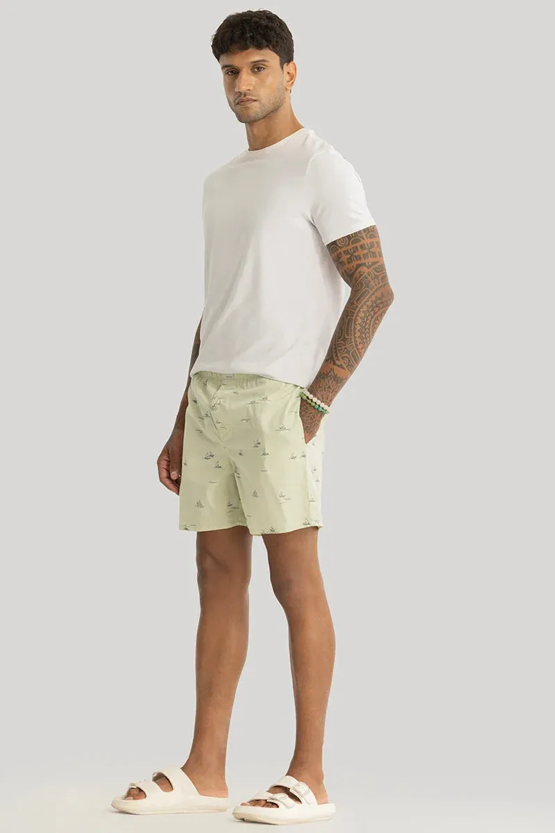 Adrien Light Yellow Printed Boxers