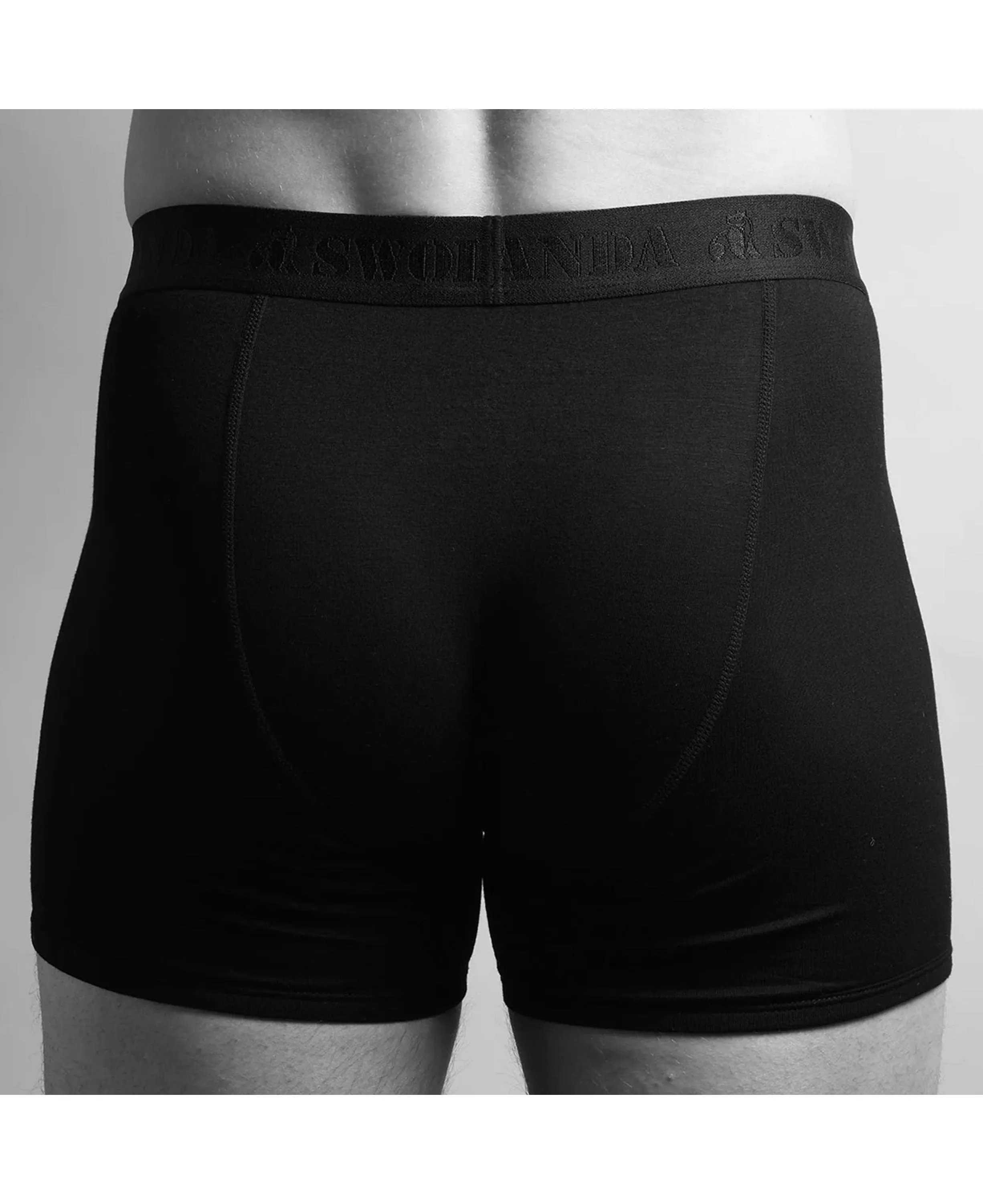 Bamboo Boxers - Black/Black Band