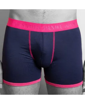 Bamboo Boxers - Navy/Pink Band