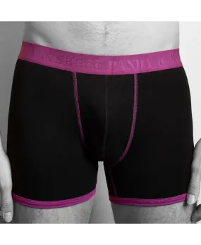 Bamboo Boxers - Navy/Purple Band