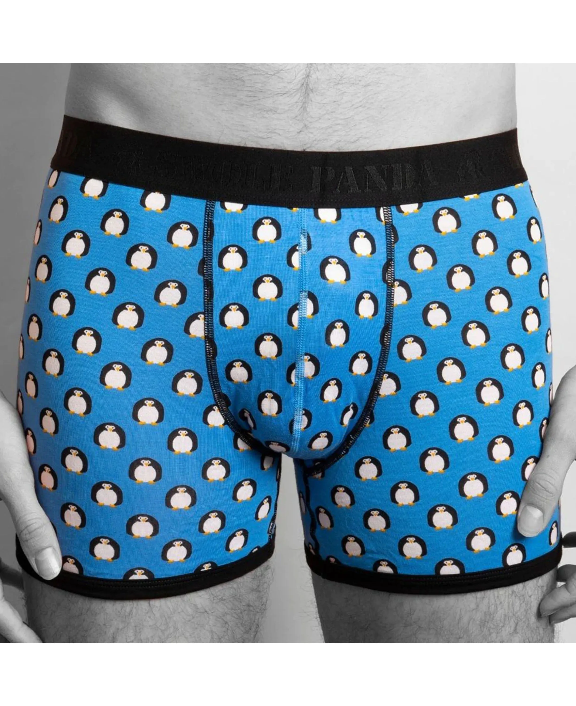 Bamboo Boxers - Penguin/Black Band