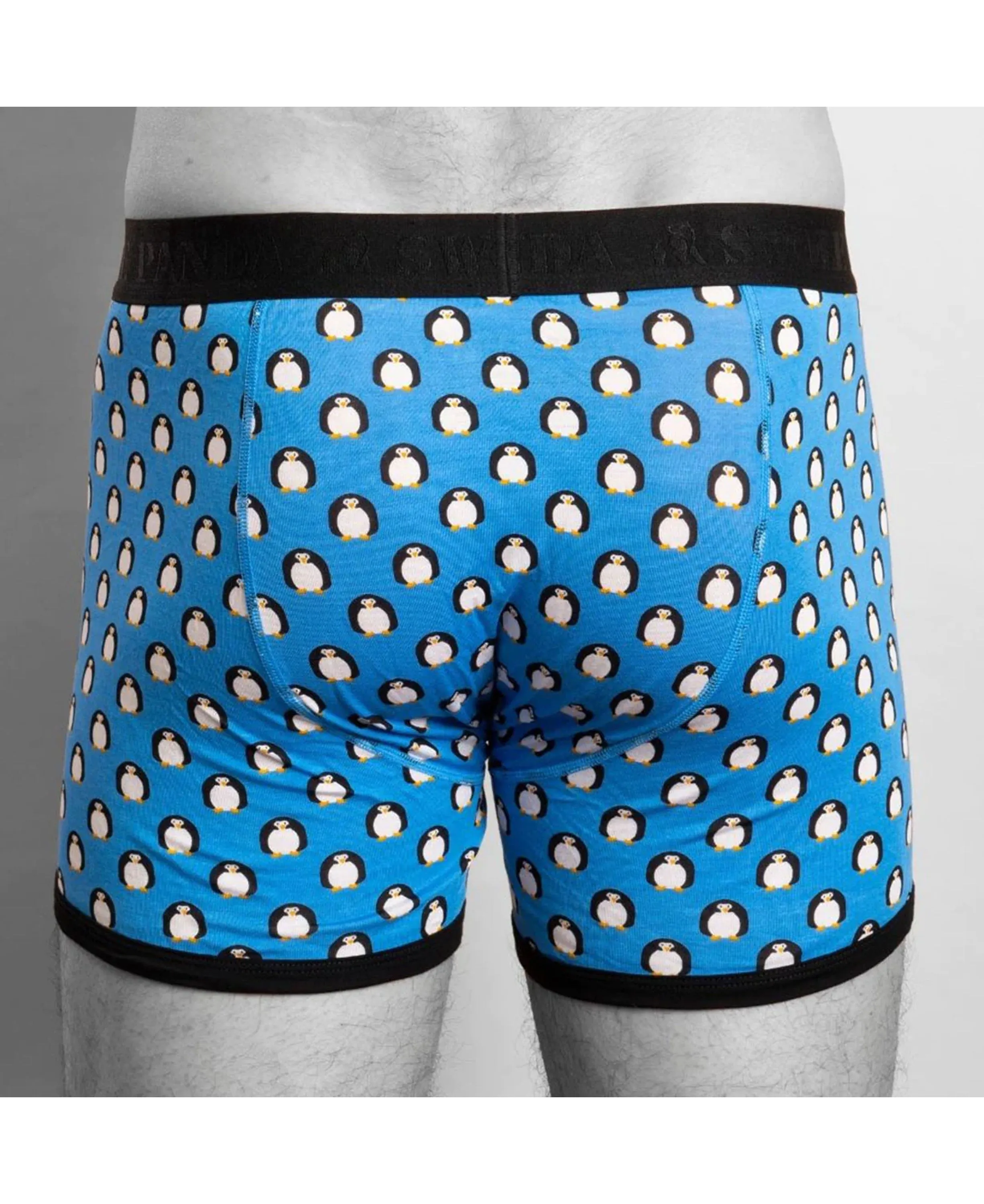 Bamboo Boxers - Penguin/Black Band