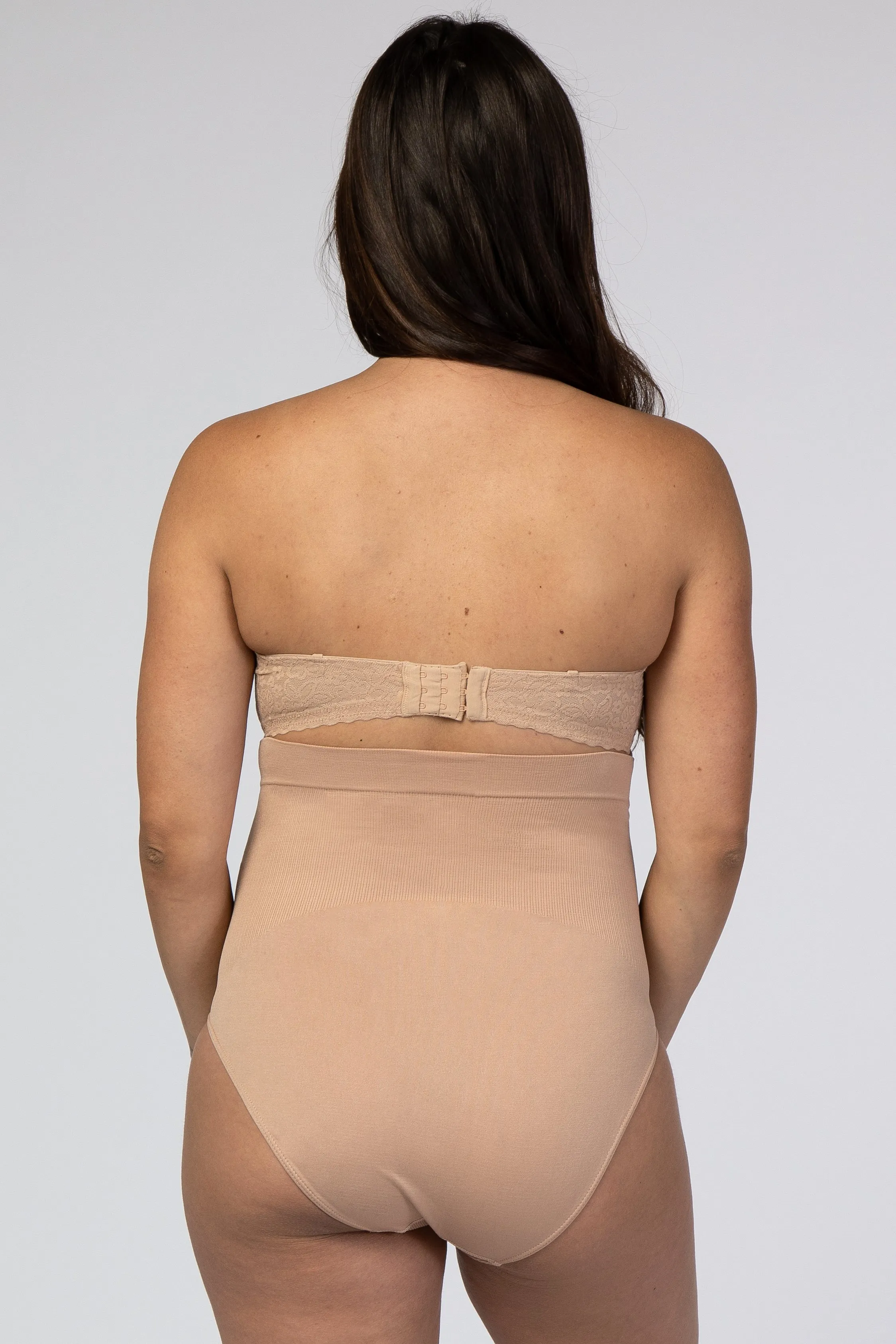 Beige Bump Support Maternity Underwear