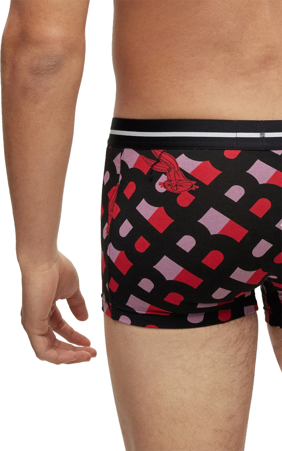 Boss Trunk 3 Pair Boxers In Red Black