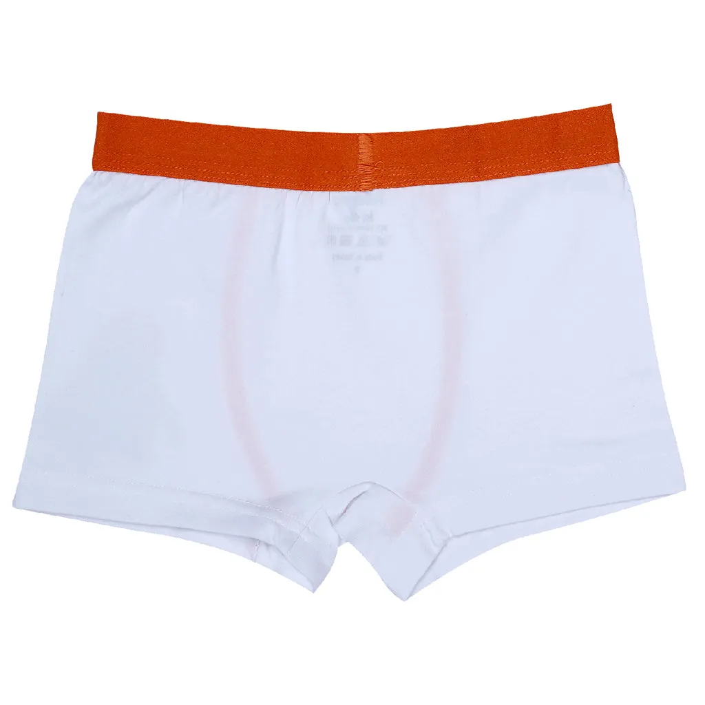 Boys Boxers c.410 White and Orange