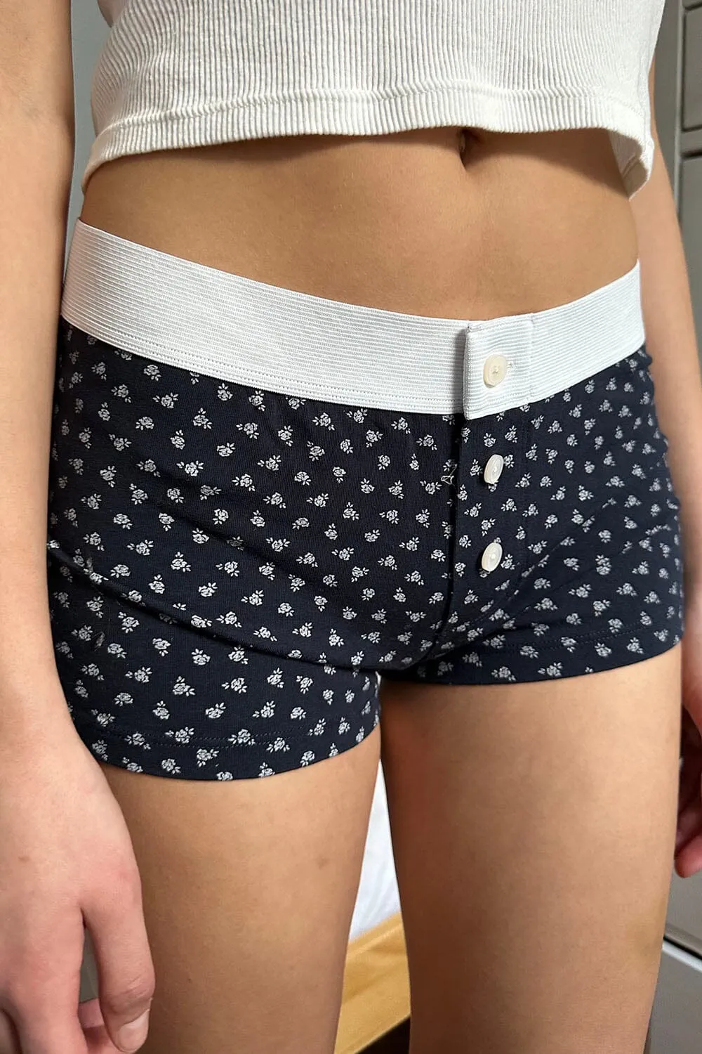 Boyshort Floral Underwear