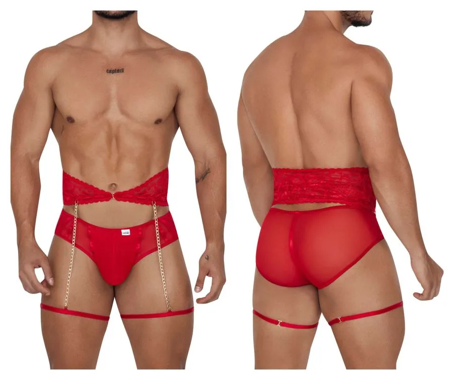 CandyMan Garter Briefs Two Piece Set