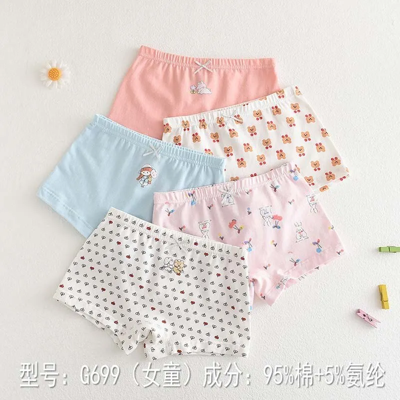 Children Panties For Girls Underwear Boxer Briefs for Kid 3 9 Years Old