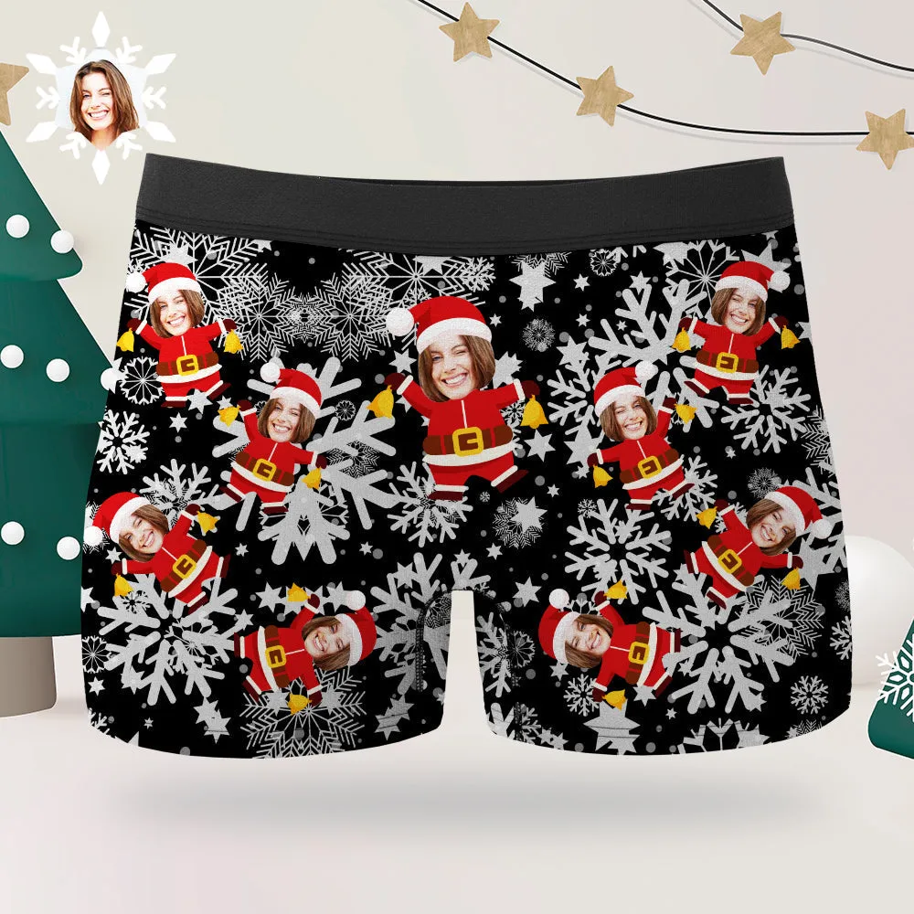 Funny Custom Mens Christmas Boxer Briefs - Unique Gift for Him - Festive Holiday Boxers