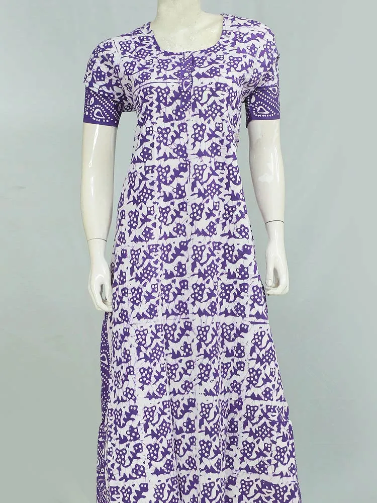 Chungidi Print Cotton Nighty for Woman