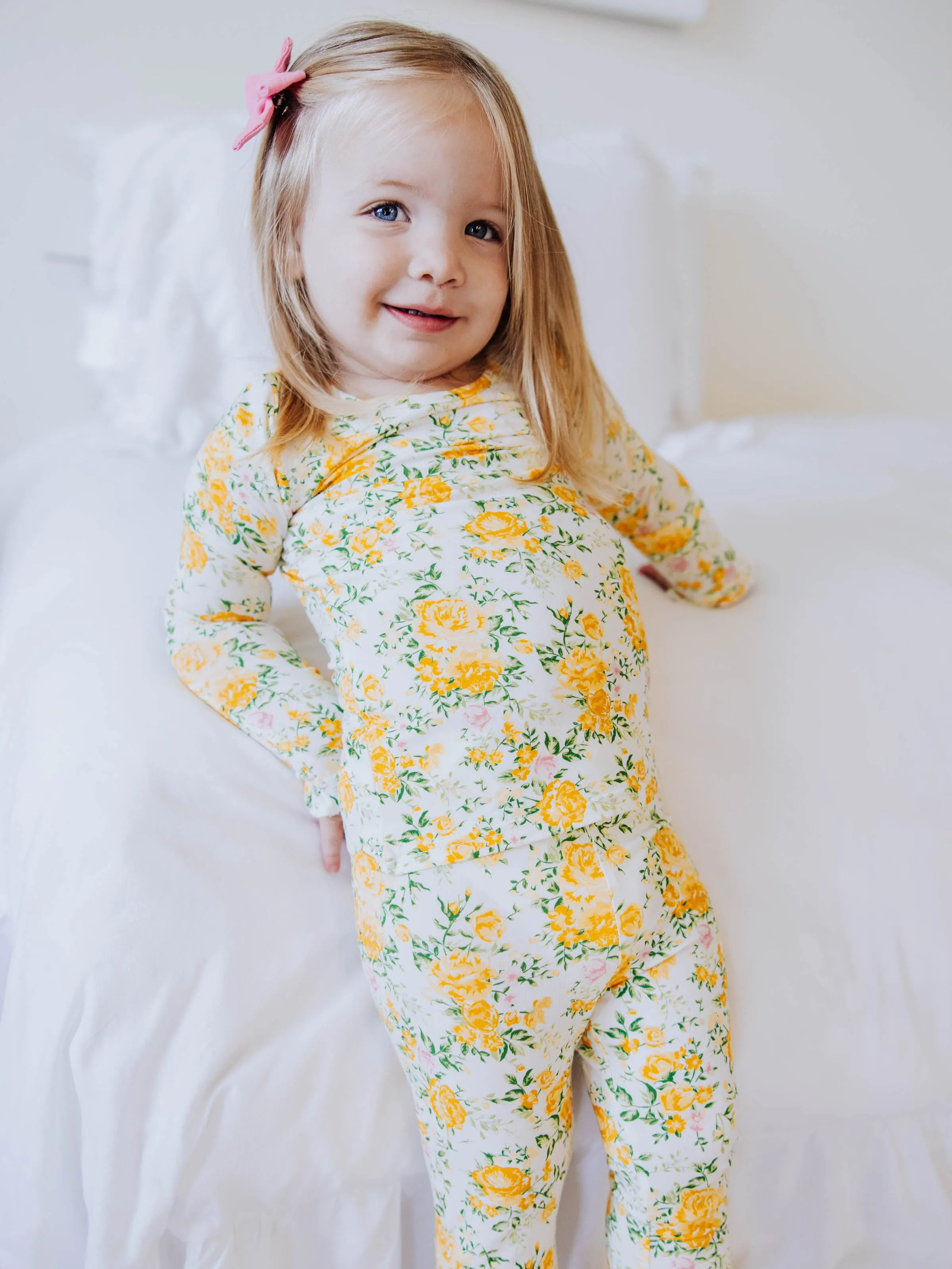 Cloud Fitted Ruffled Pajamas - Elina Rose