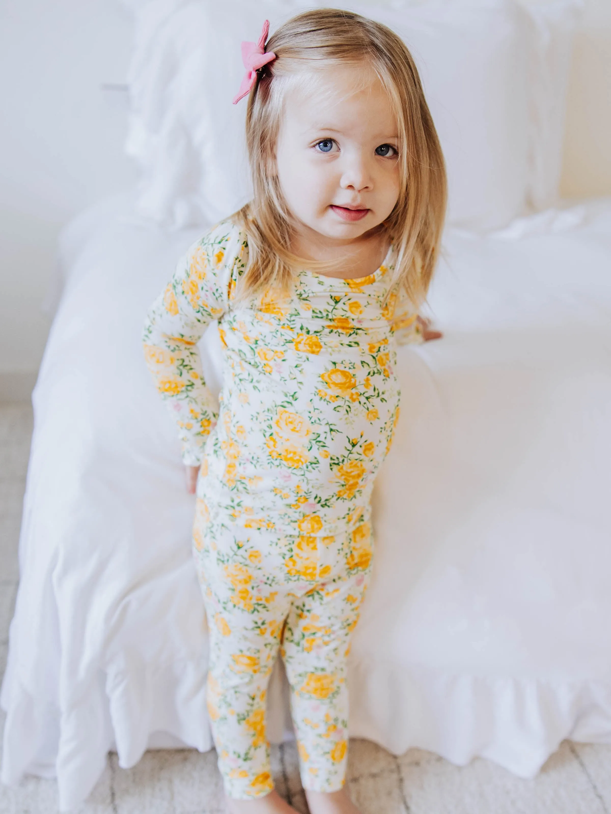 Cloud Fitted Ruffled Pajamas - Elina Rose