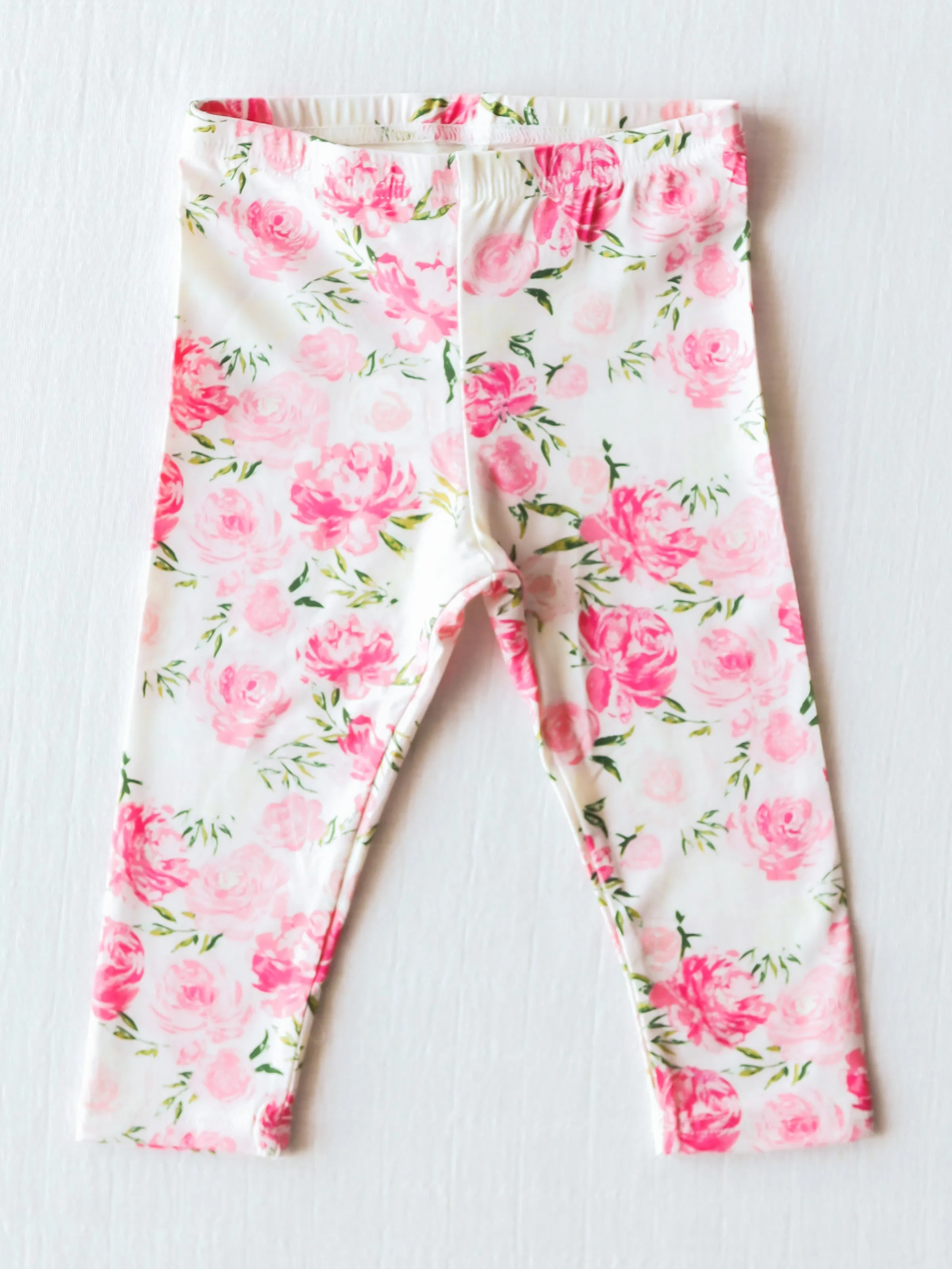 Cloud Fitted Ruffled Pajamas - Wild Roses