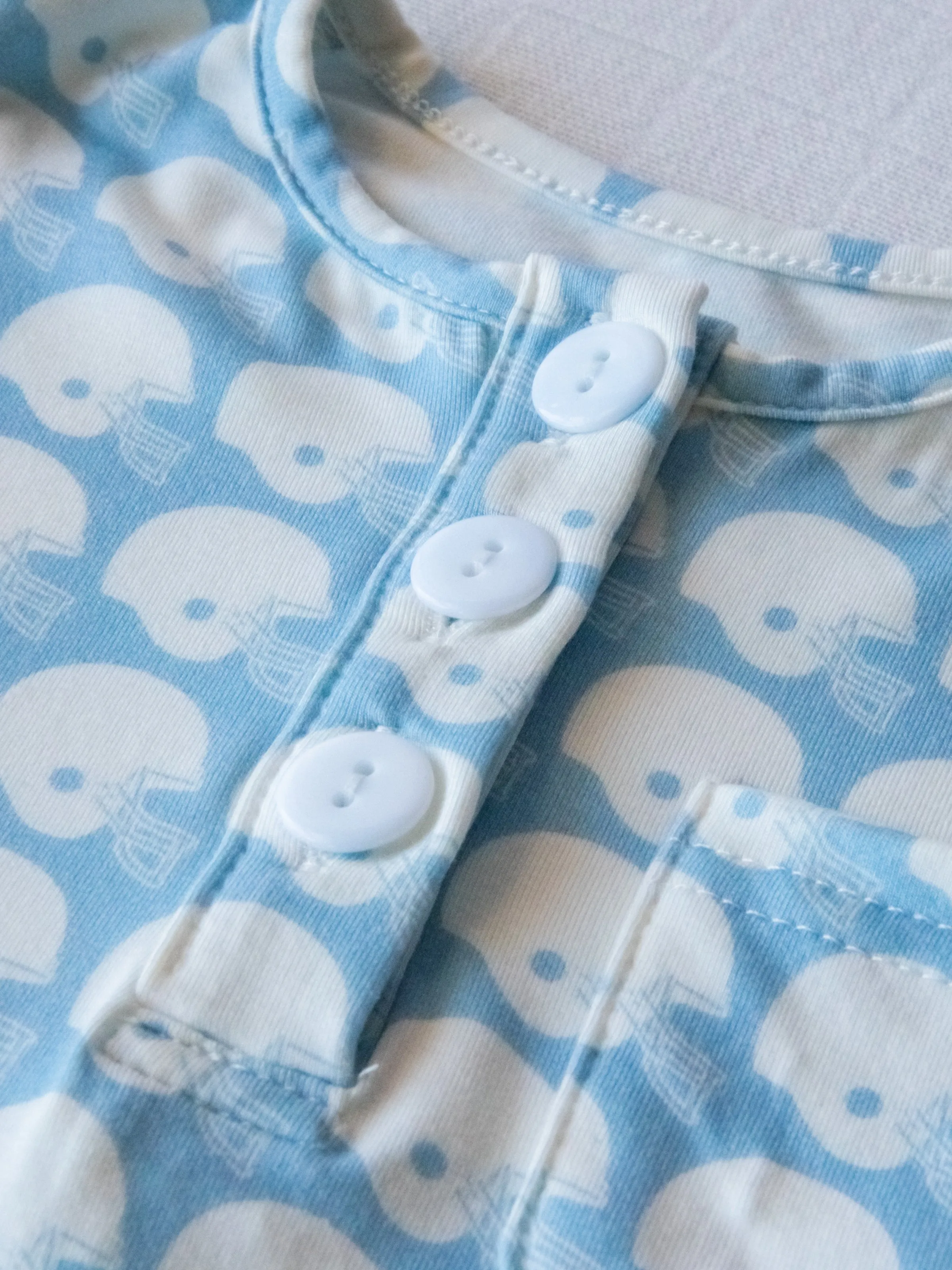 Cloud Short Set Pajamas - Come Back Carolina Blue