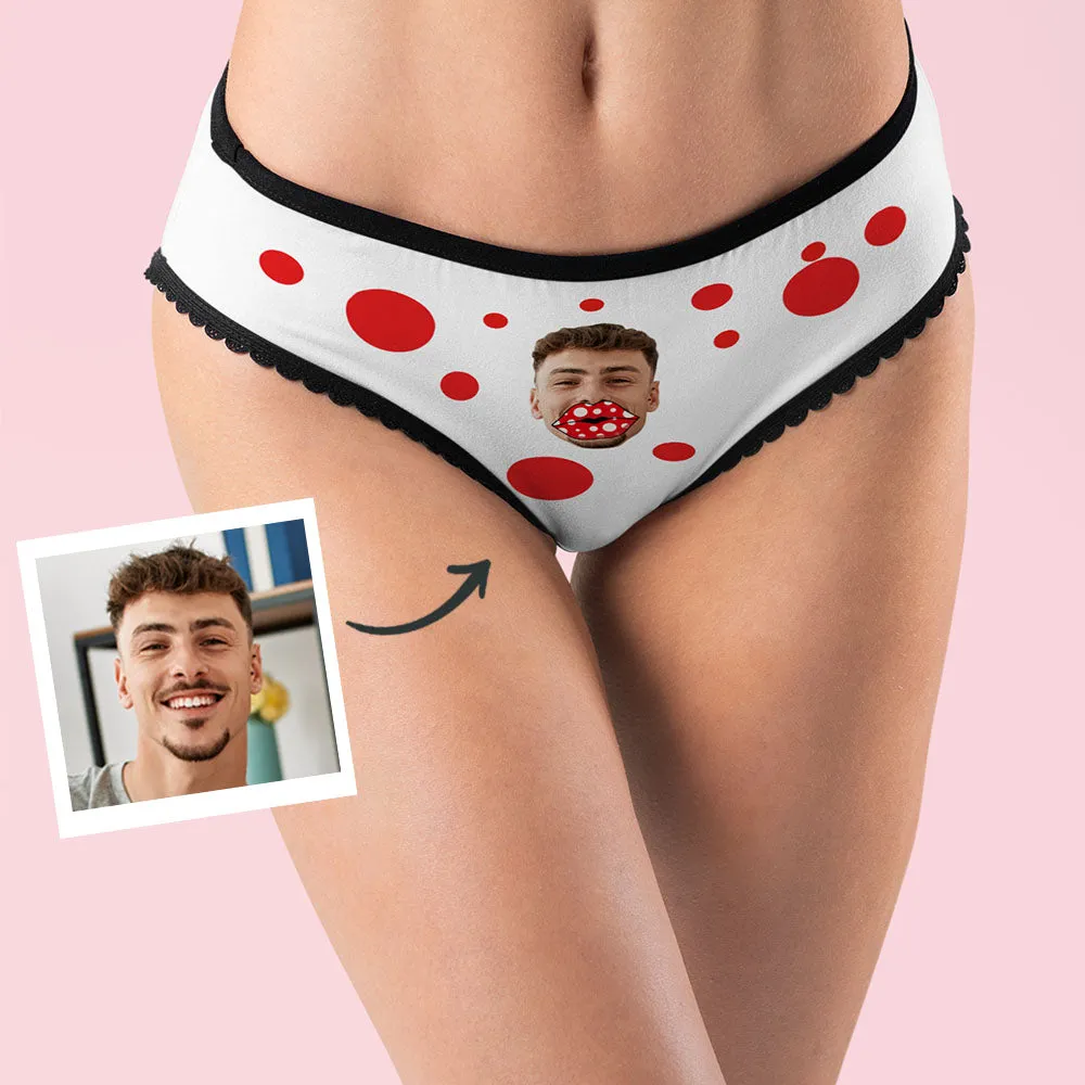 Custom Face Boxers AR View Personalised Funny Lips Valentine's Day Gift For Her