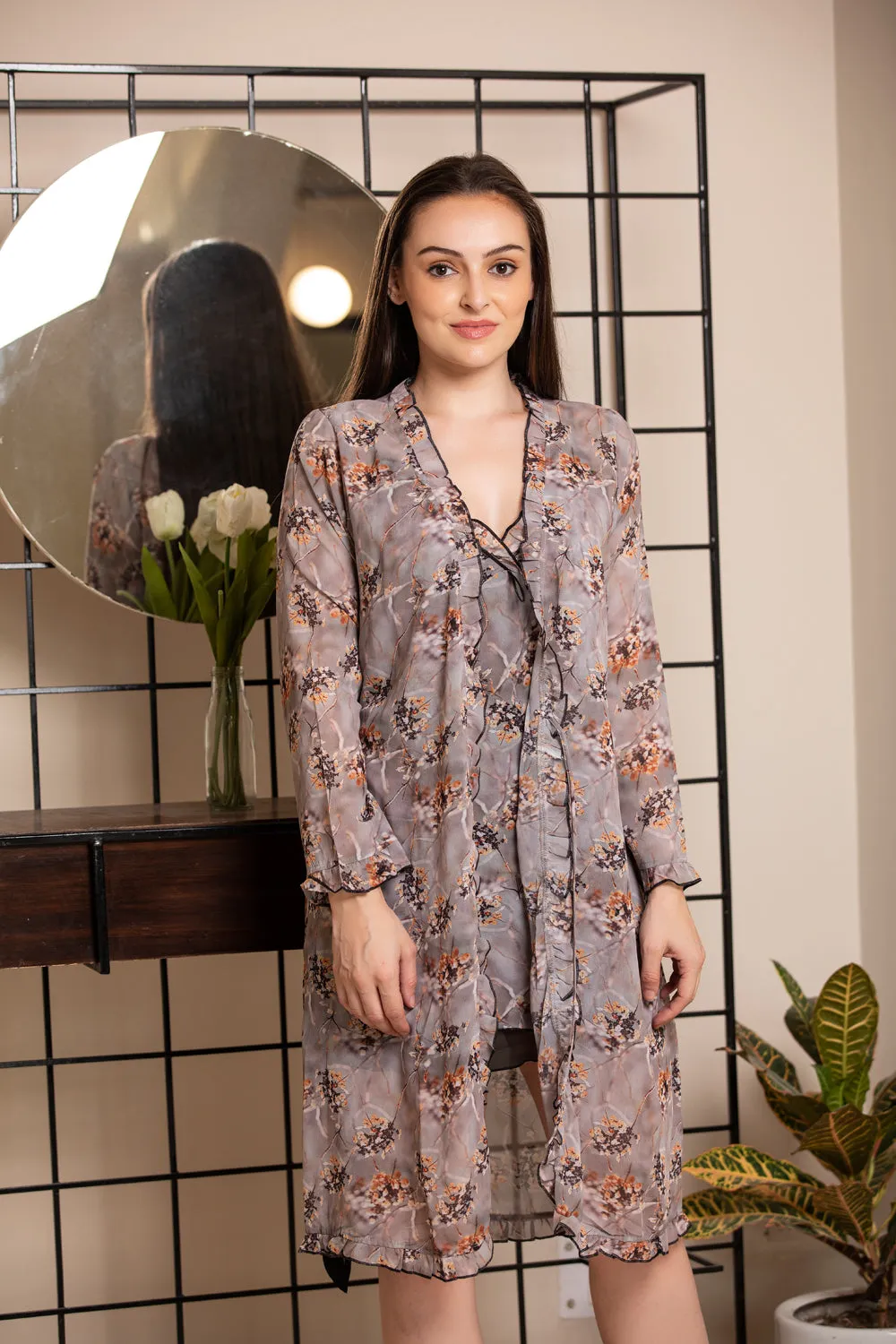 Digital print Nightgown set