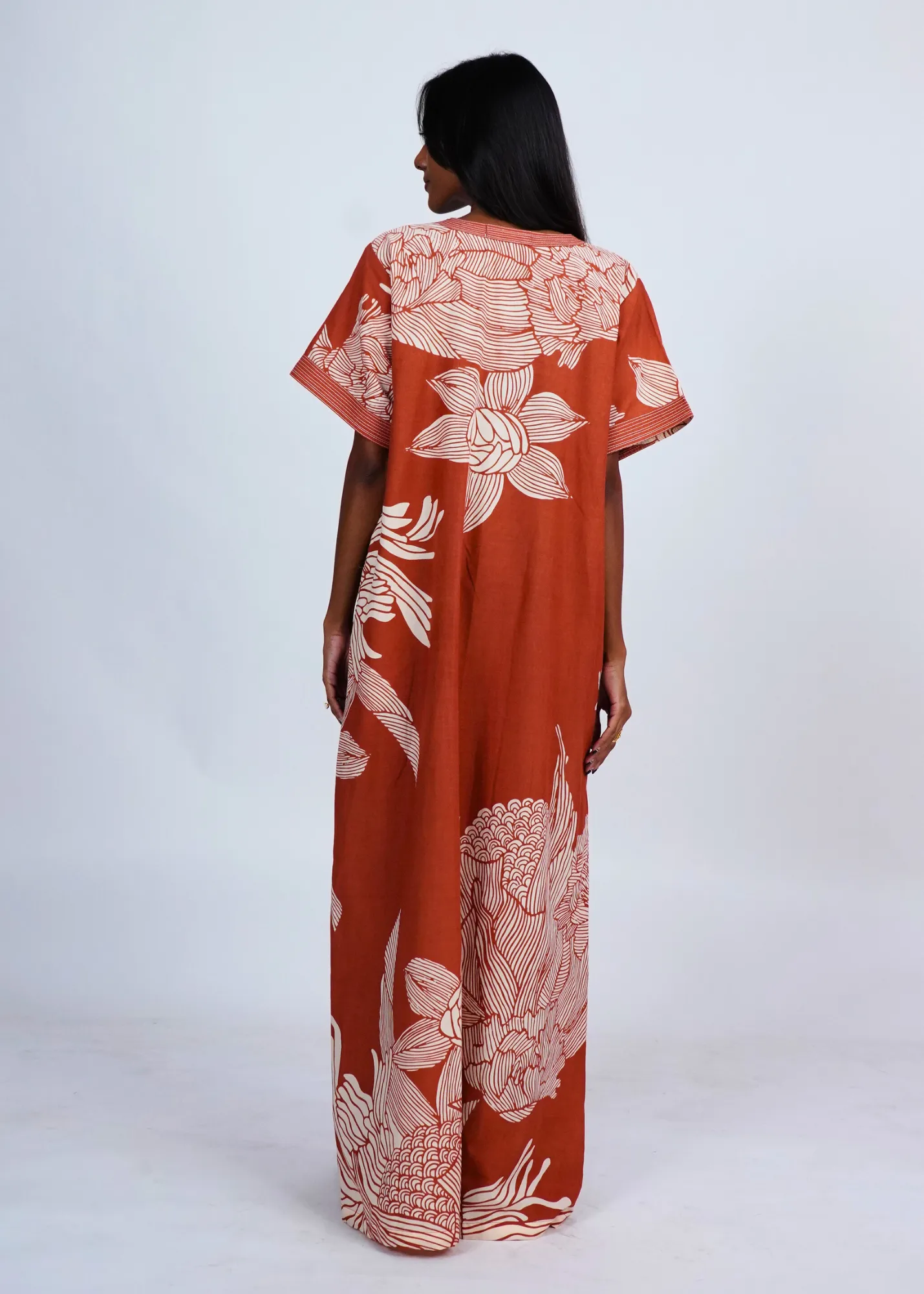 Diya Nightgown - Terracotta Satori