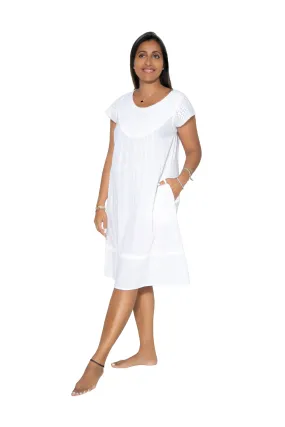 Embroidered Cotton Gauze Nightgown