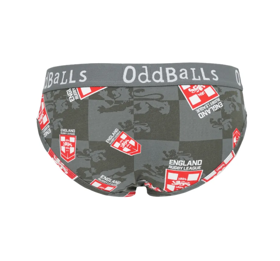 England Rugby League Grey - Ladies Briefs