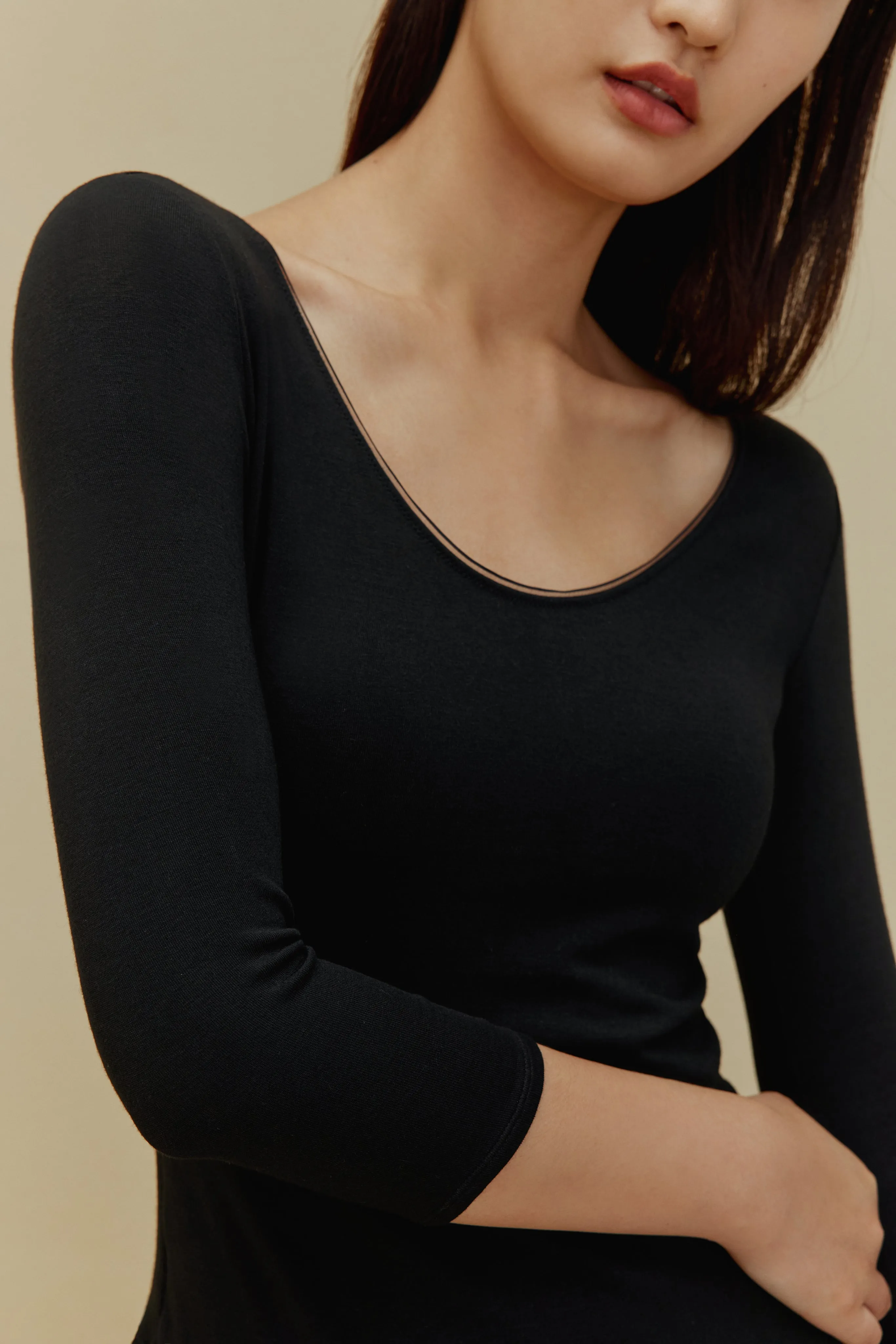 Essential Cashmere U-Neck Thermal Underwear Top