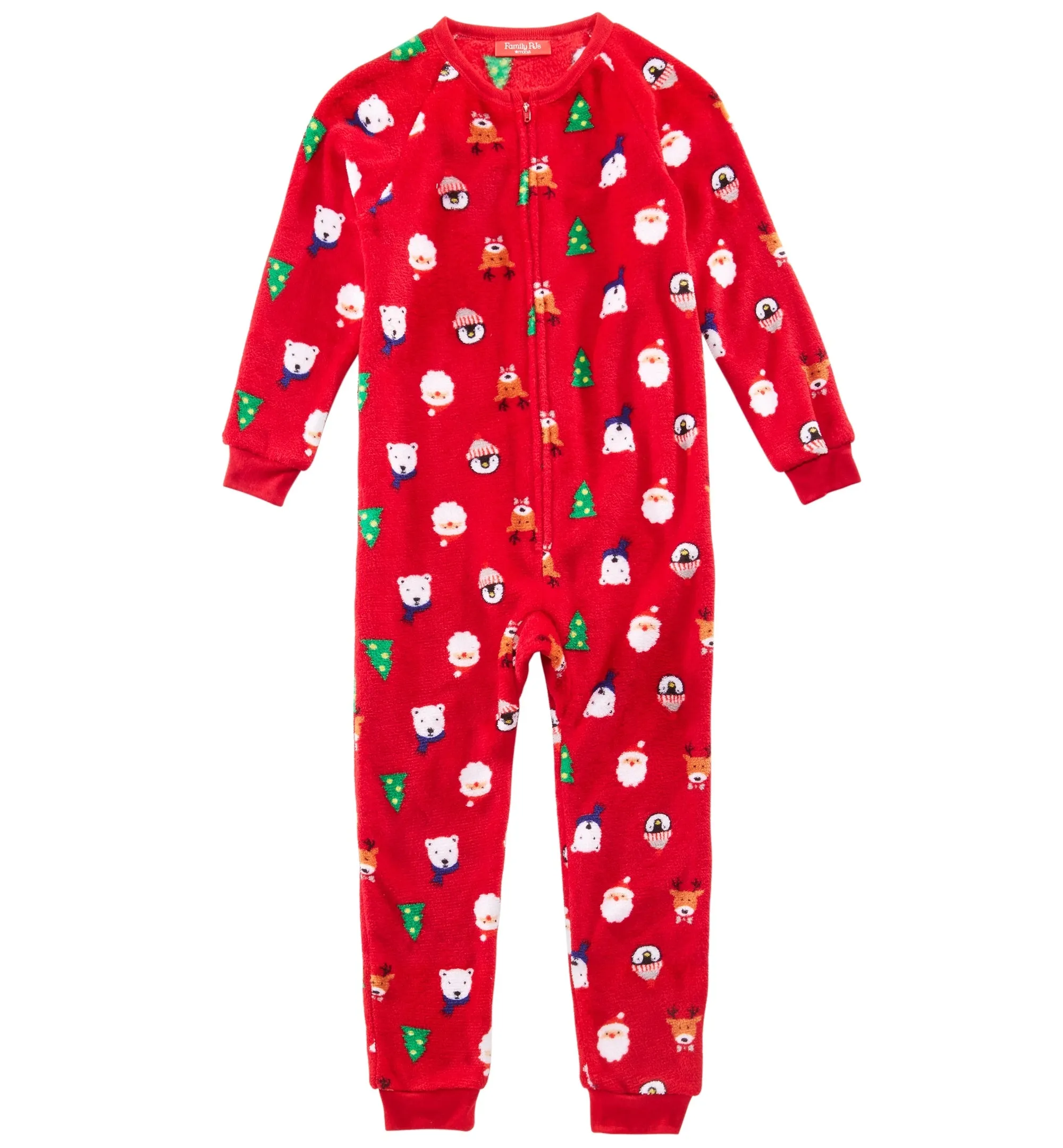 Family Pajamas Kids Santa and Friends Soft Fleece Pajamas, Santa, 4-5T