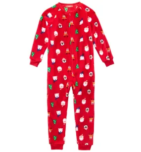 Family Pajamas Kids Santa and Friends Soft Fleece Pajamas, Santa, 4-5T