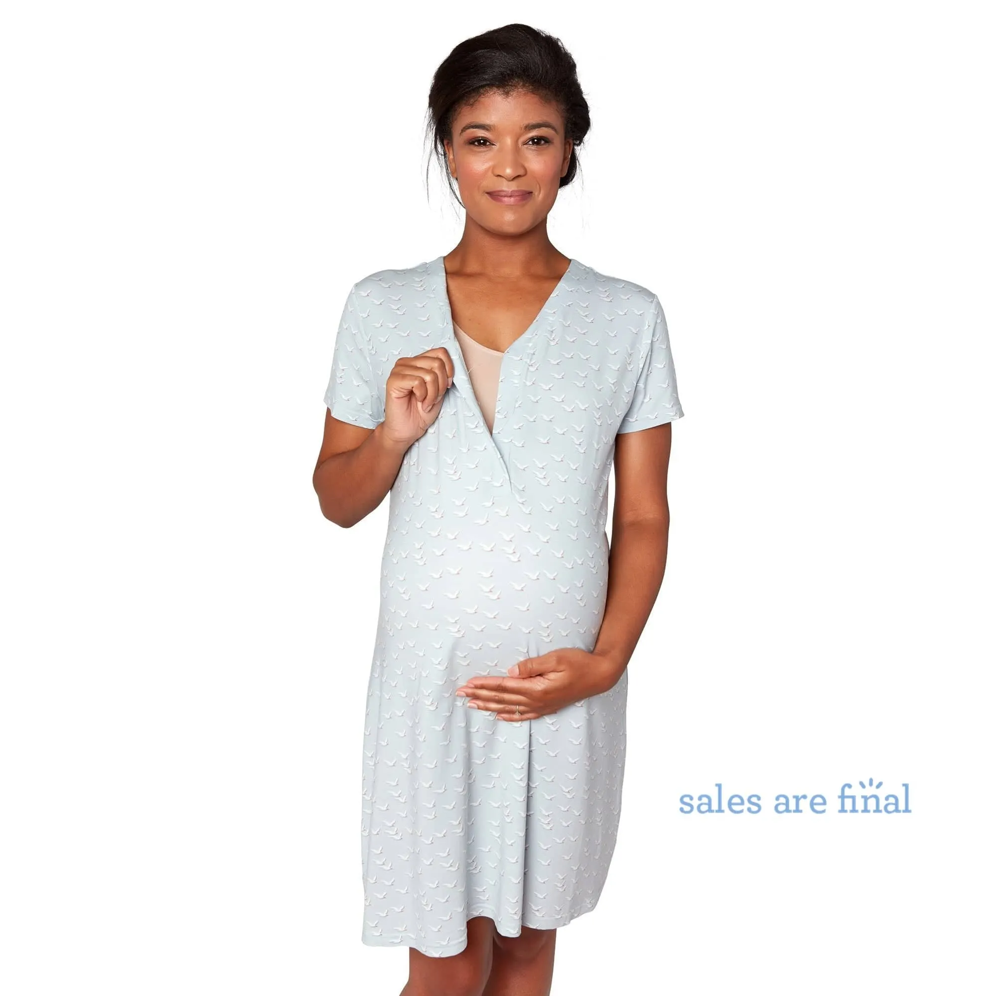 fly like a seagull modal magnetic nursing nightgown