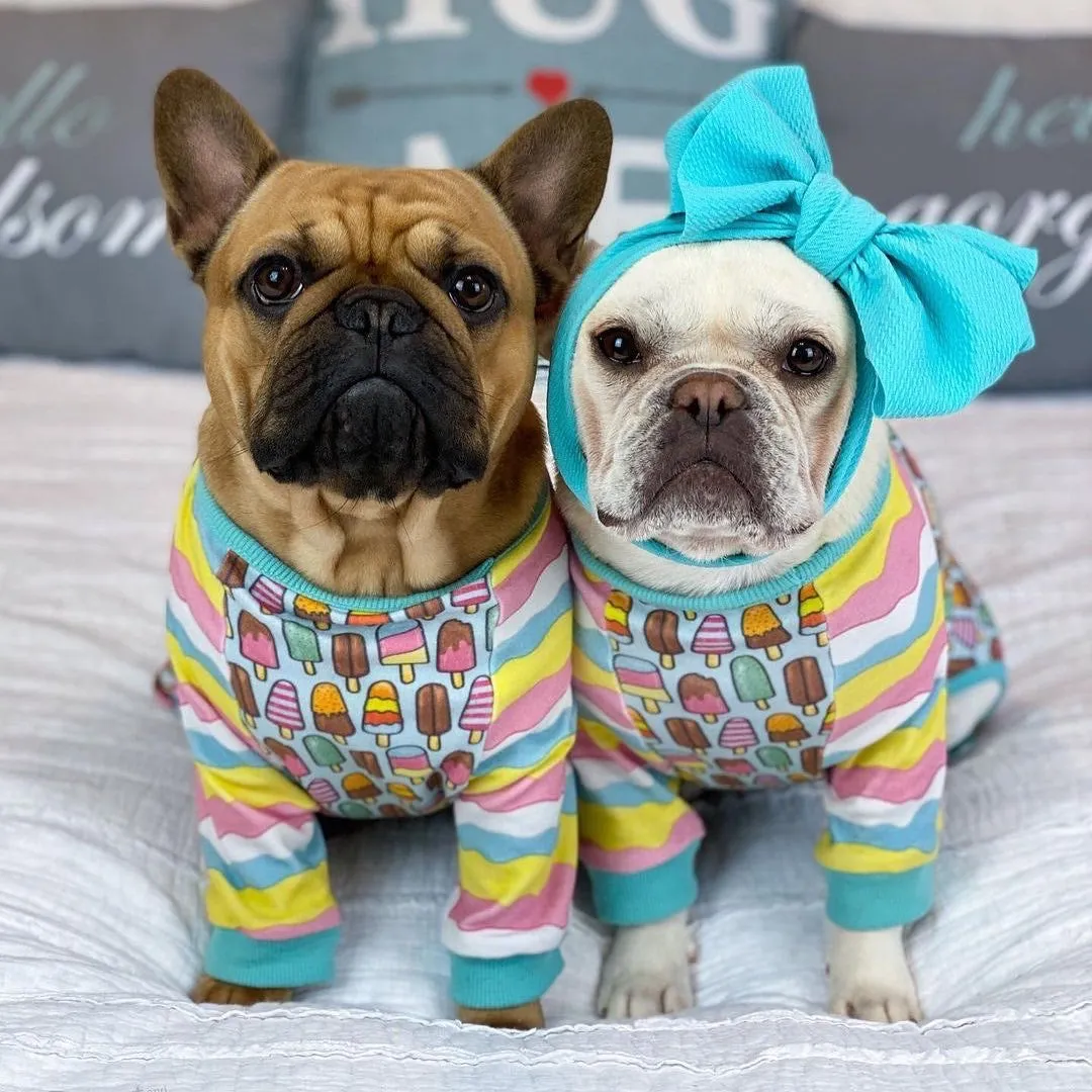 French Bulldog Pajamas | Frenchie Clothing | Ice Cream