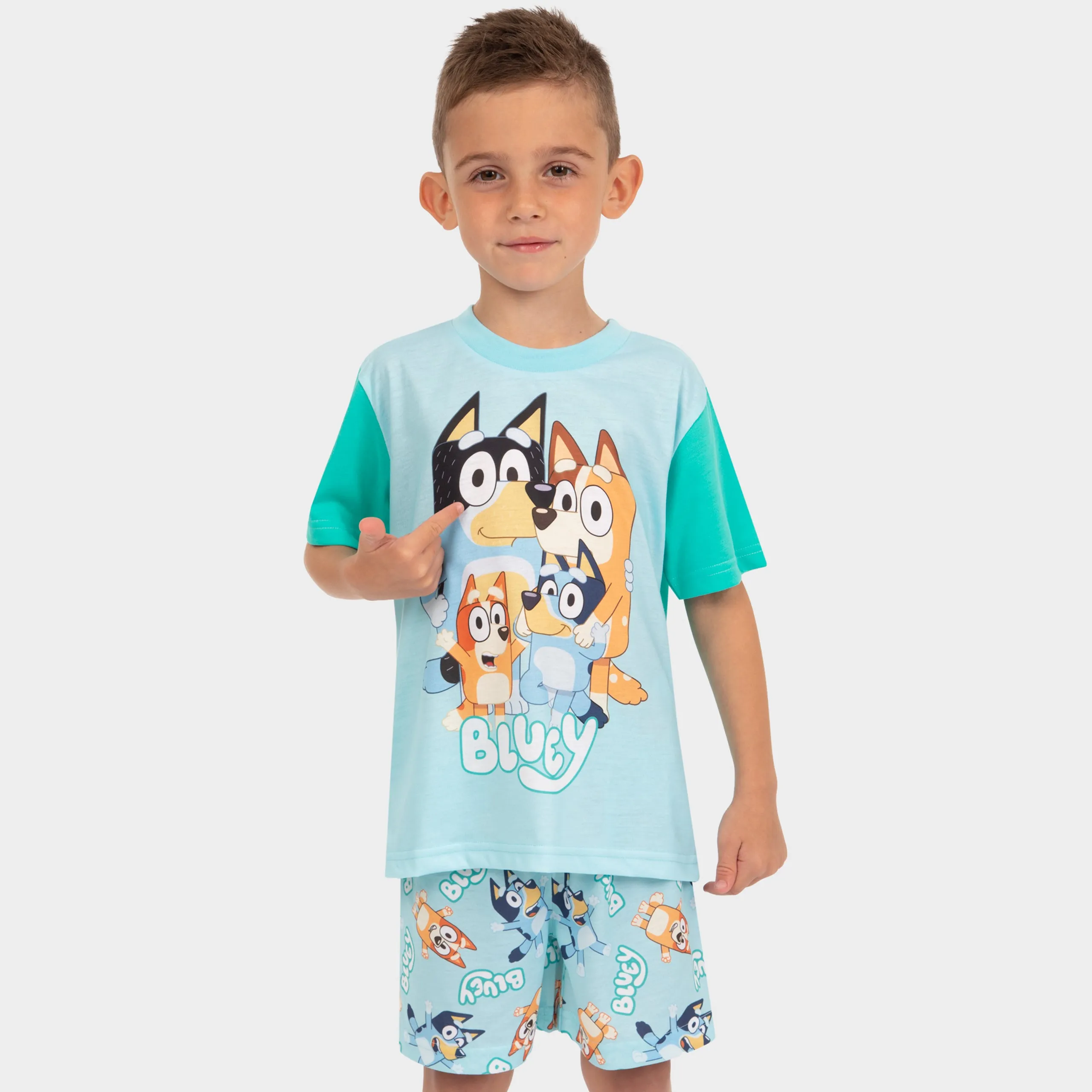 Heeler Family Bluey Pajamas - Short Sleeve