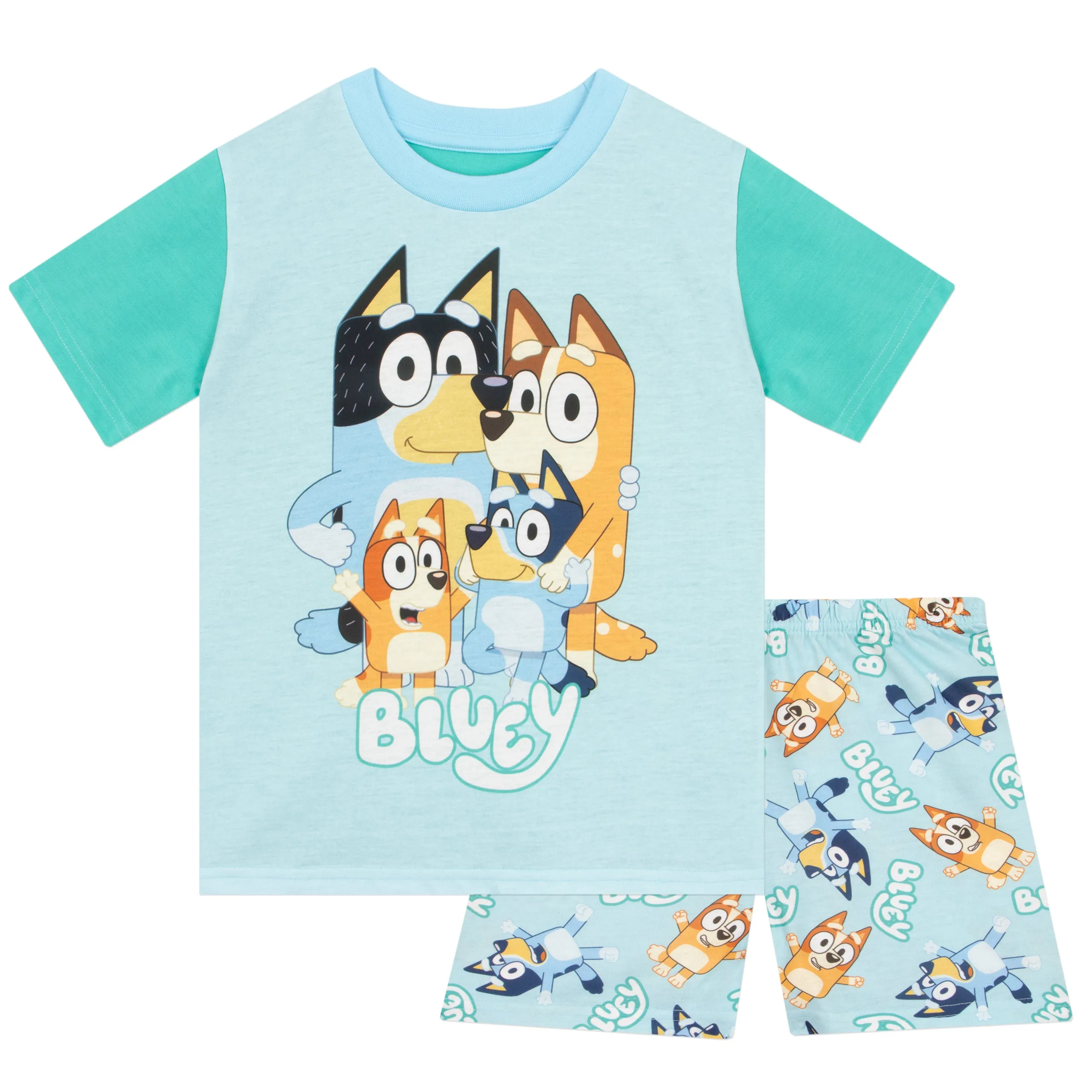 Heeler Family Bluey Pajamas - Short Sleeve