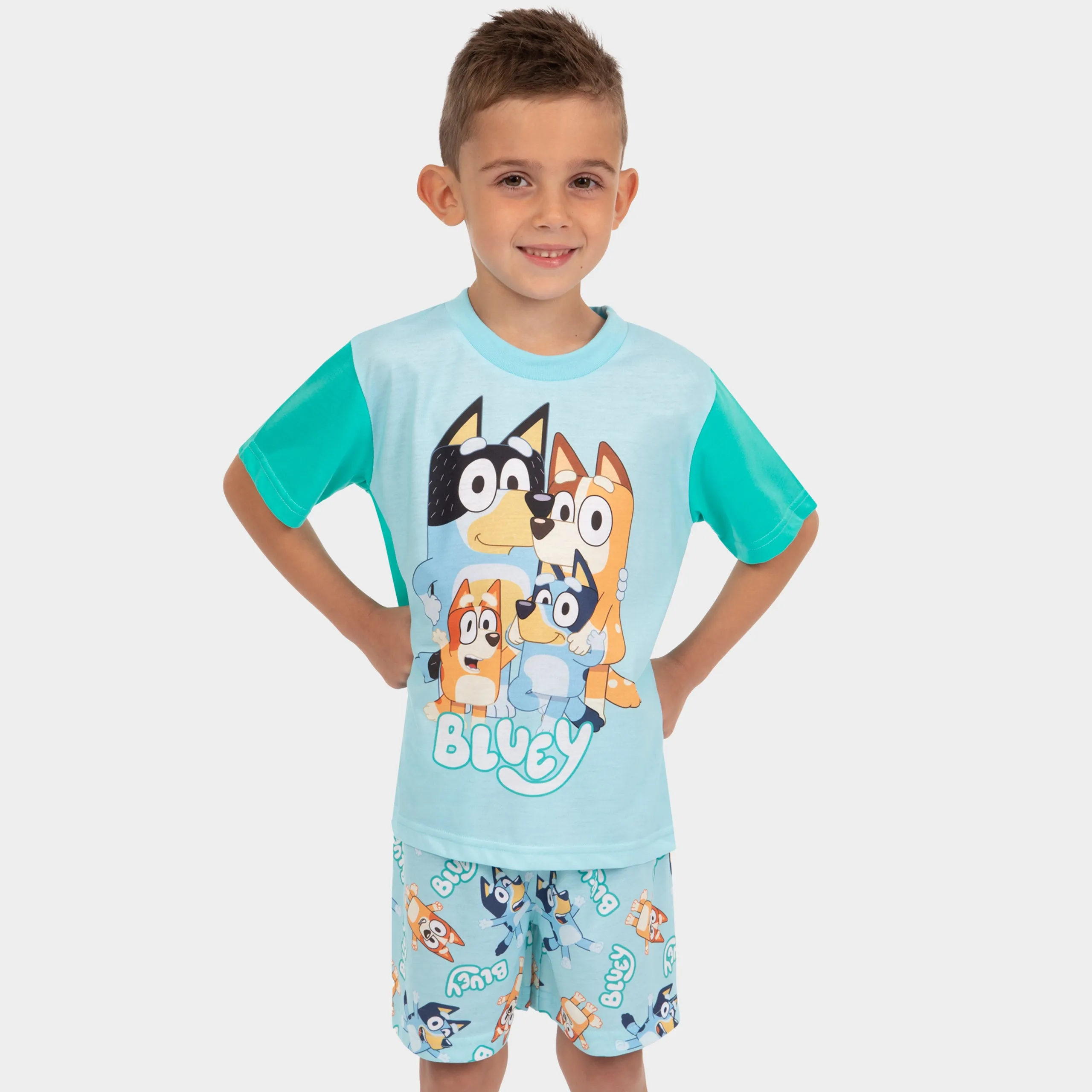 Heeler Family Bluey Pajamas - Short Sleeve