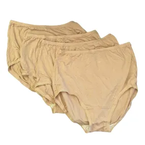 Innersy 4 Pairs High Waisted Beige Underwear Size X-Small