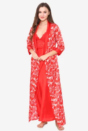 Long Nighty & Robe Nightgown set