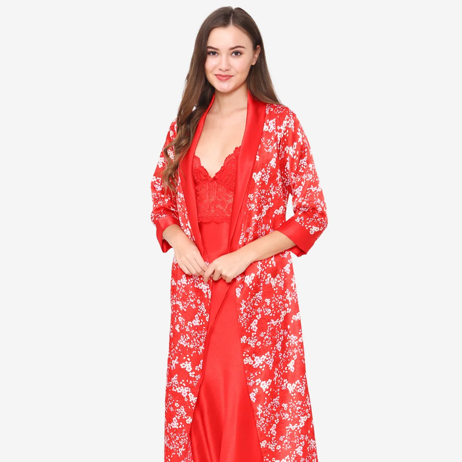 Long Nighty & Robe Nightgown set