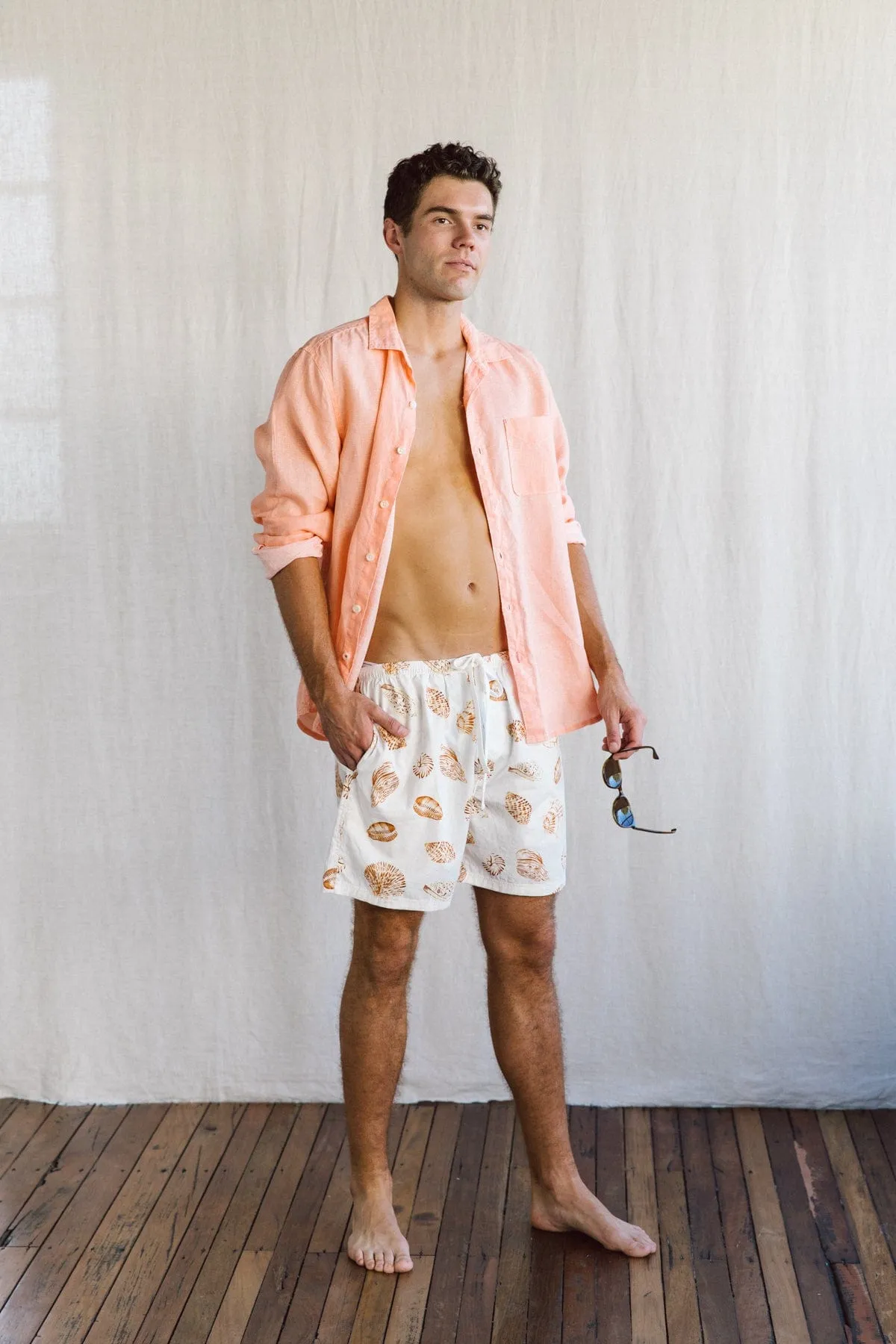 Men’s Boxers - Short Length - Cotton - Shell