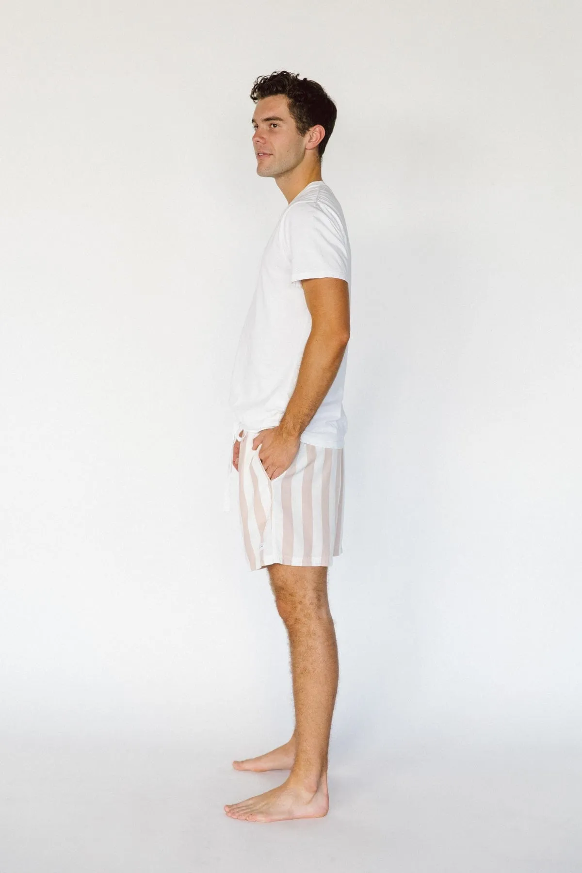 Men’s Boxers - Short Length - Stripe - Maple