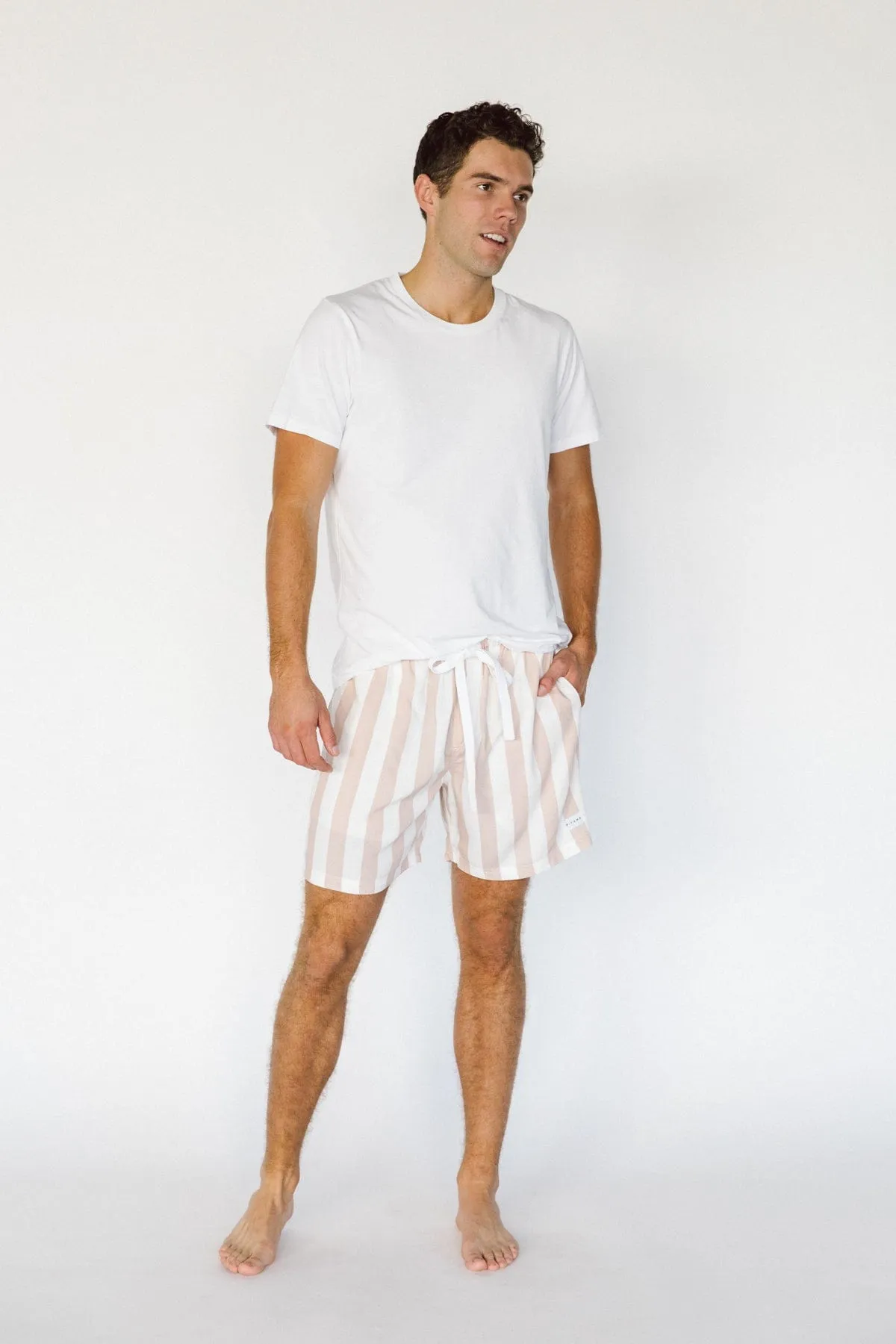 Men’s Boxers - Short Length - Stripe - Maple