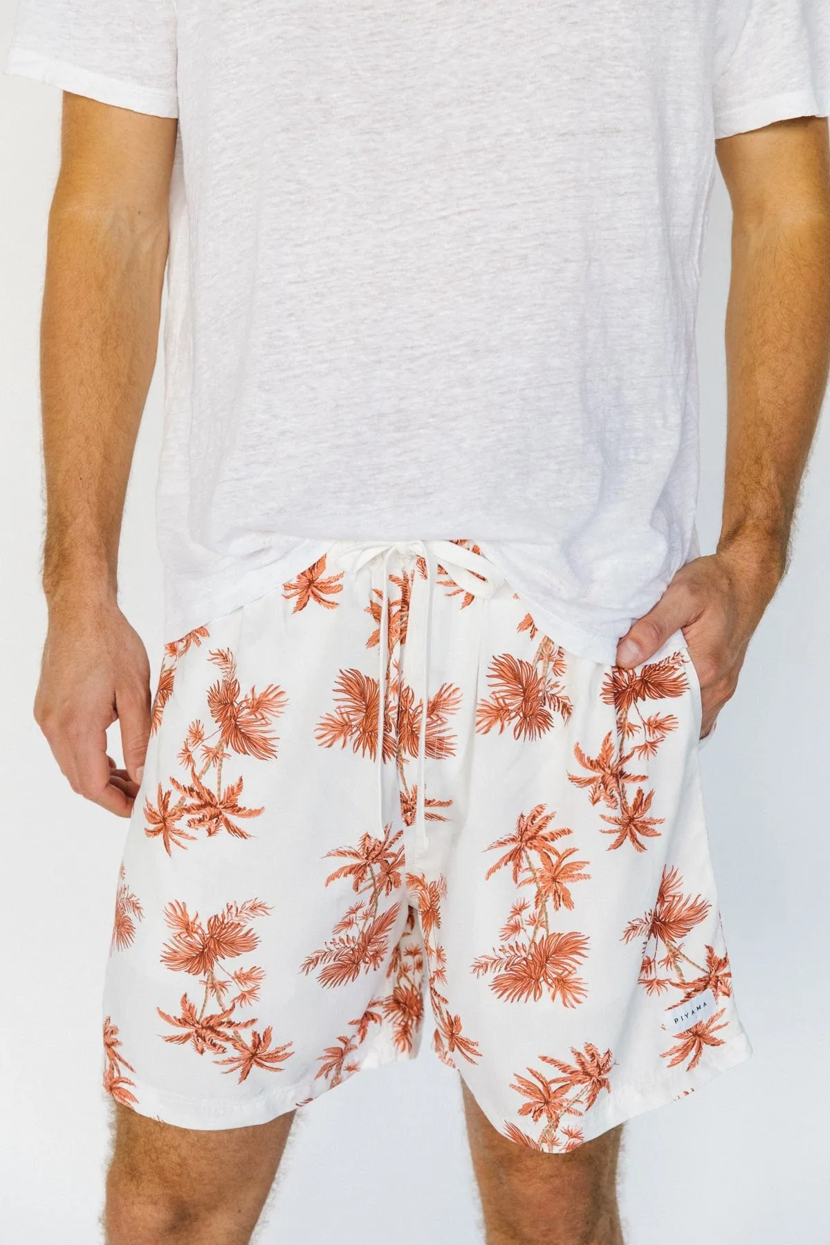 Men’s Boxers - Short Length - Vintage Palm - Sunset