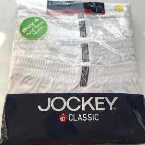 Men's Jockey | Vintage 4 Full Cut Cotton Blend Classic Boxers | White