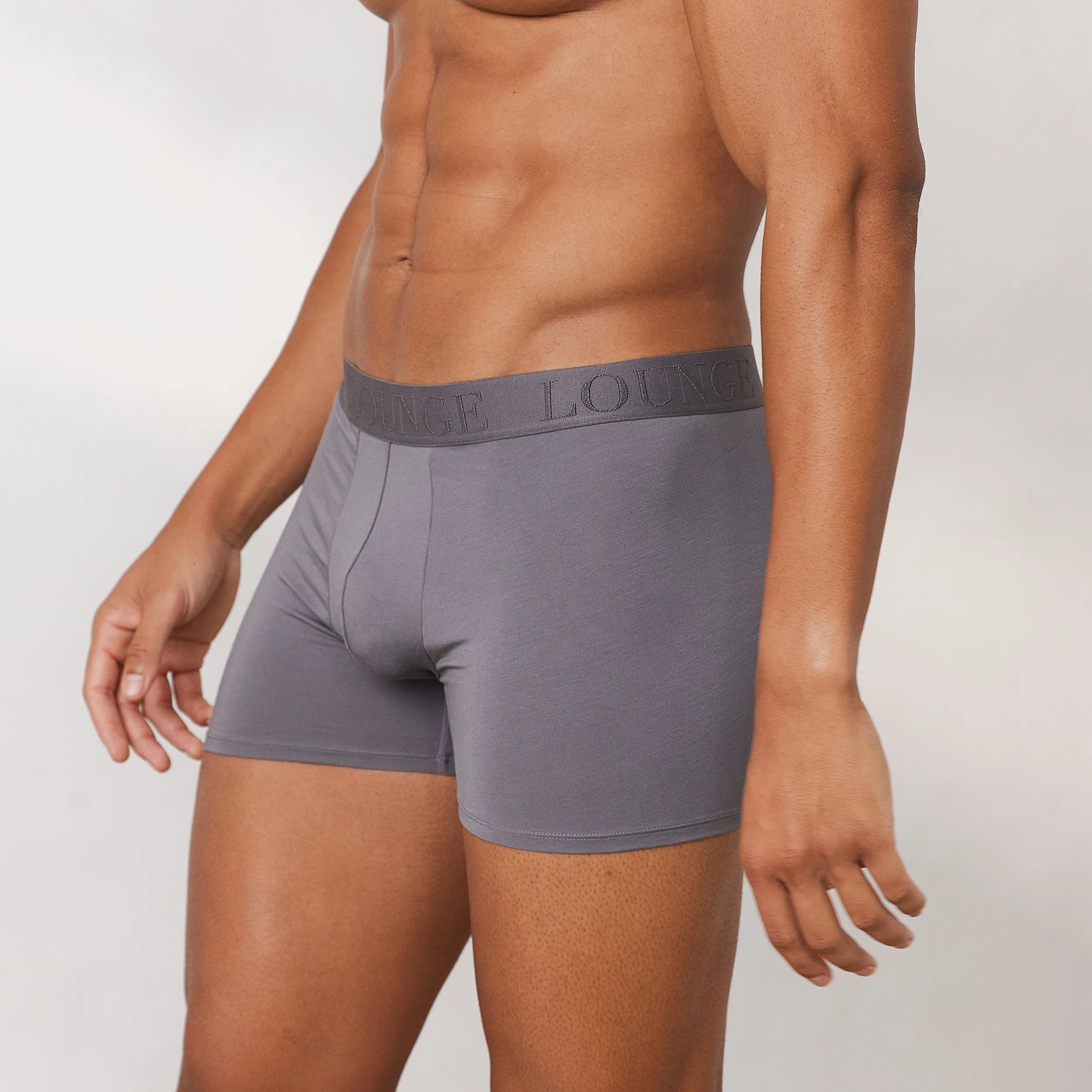 Men's Luxe Boxers (3 Pack) - Charcoal